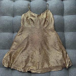 Gold Forever 21 Mini Dress